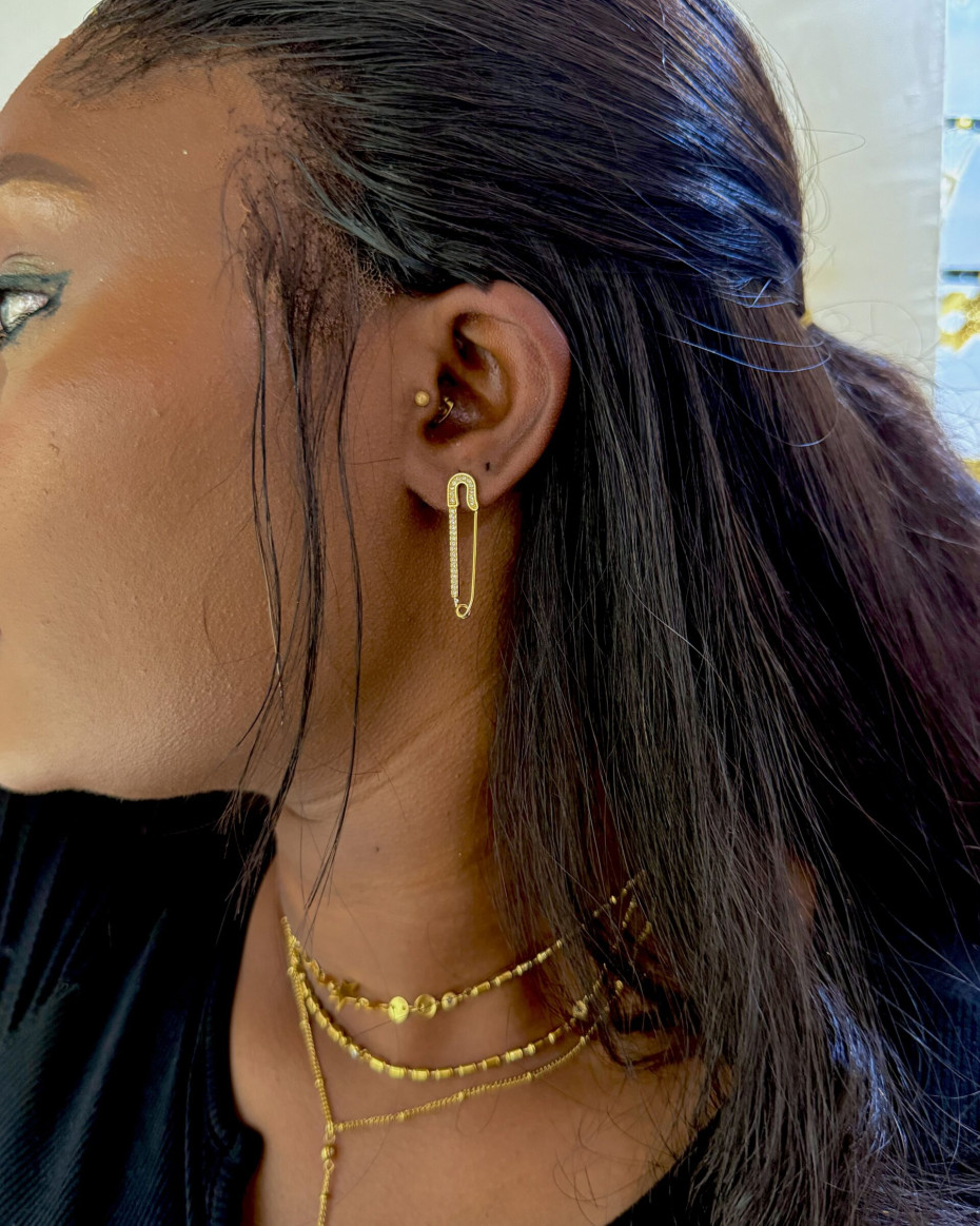 STONE PIN EARRING, photo 2