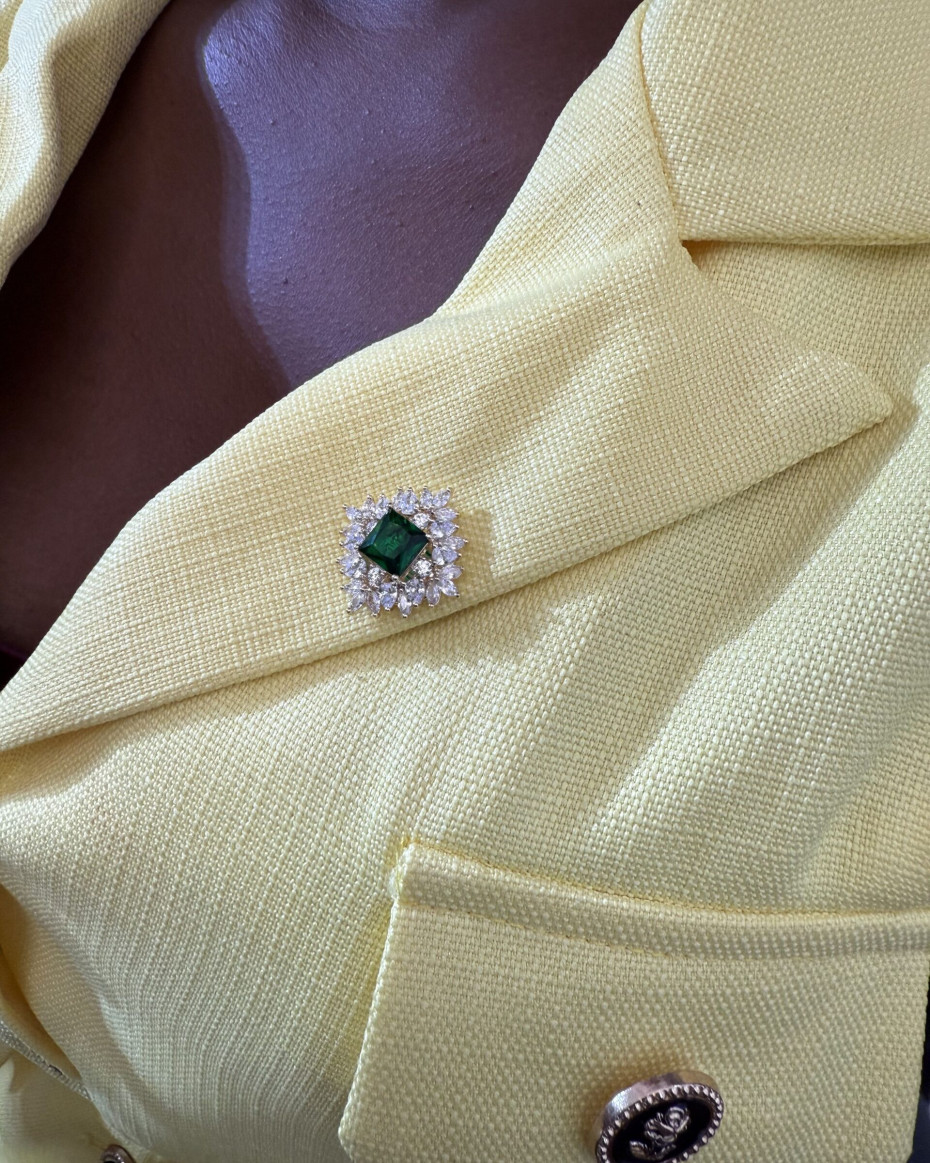 LUX MAGNETIC GREEN BROOCH, photo 2