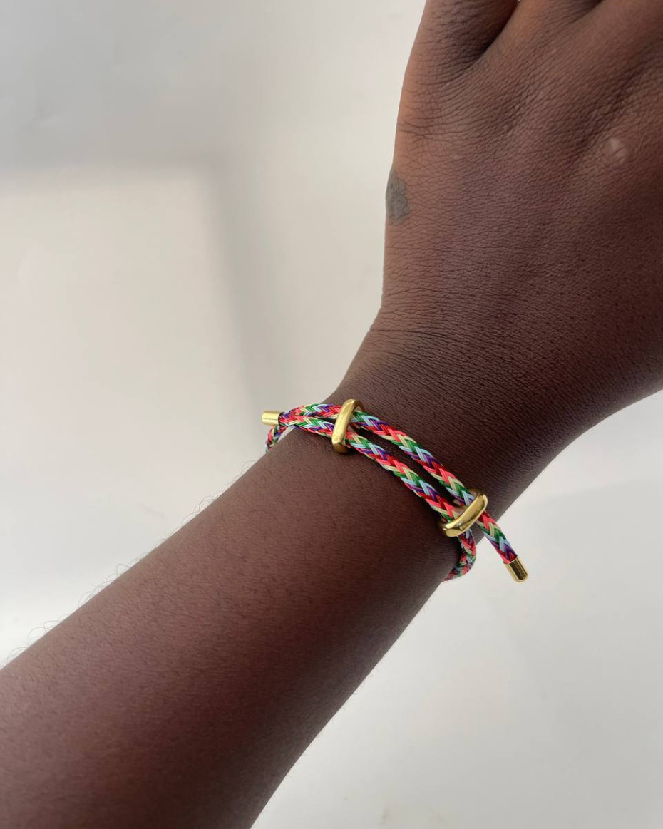 ORANGE MULTICOLOR ROPE BRACELET