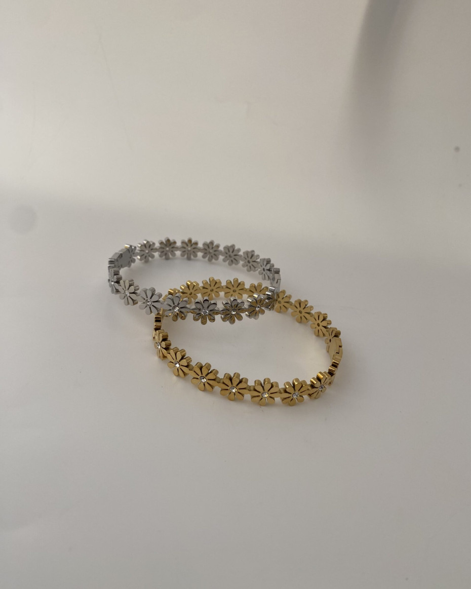 PETAL BANGLE SILVER, photo 2