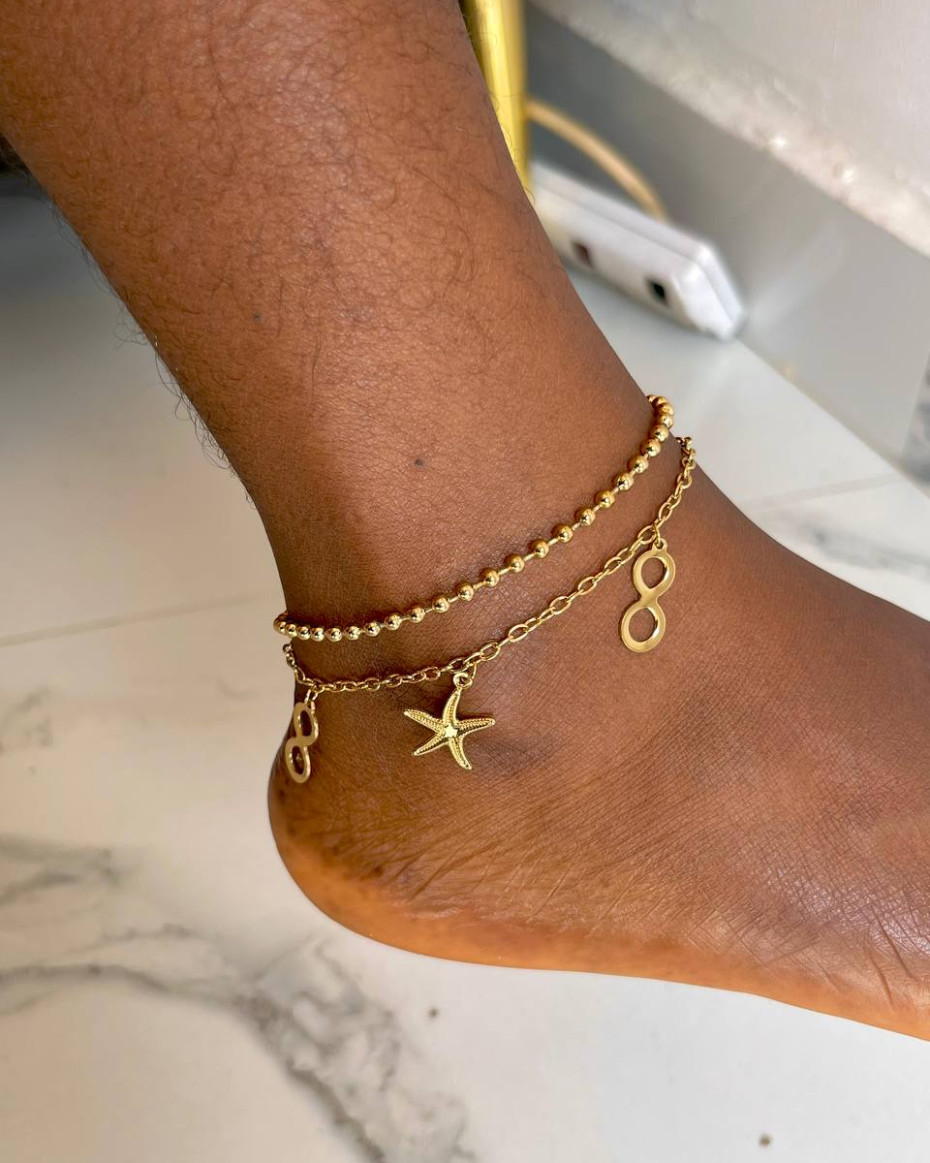 BEAD INFINITY STAR ANKLET, photo 2