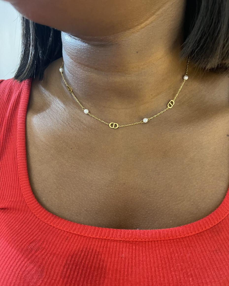 MINIMALIST BEAN STONED NECKLACE, photo 2
