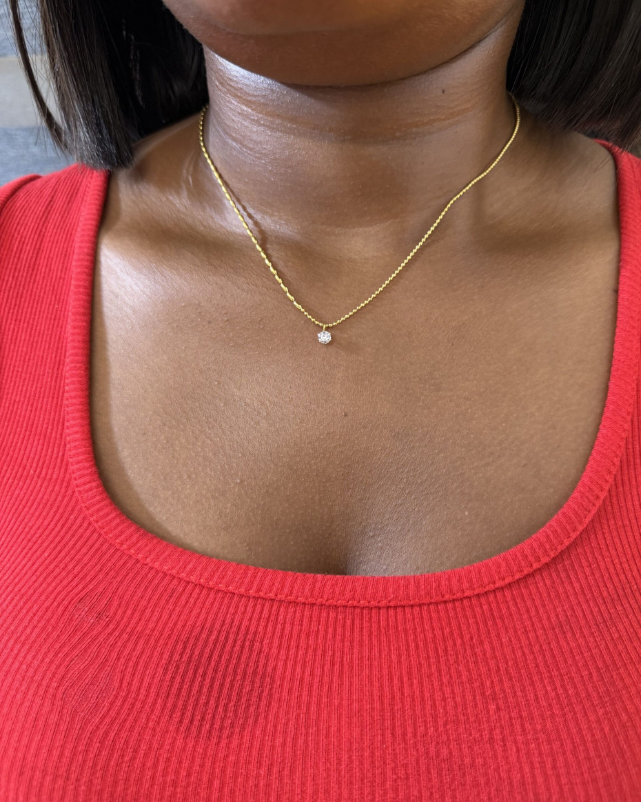 MINIMALIST RICE BALL NECKLACE, photo 2