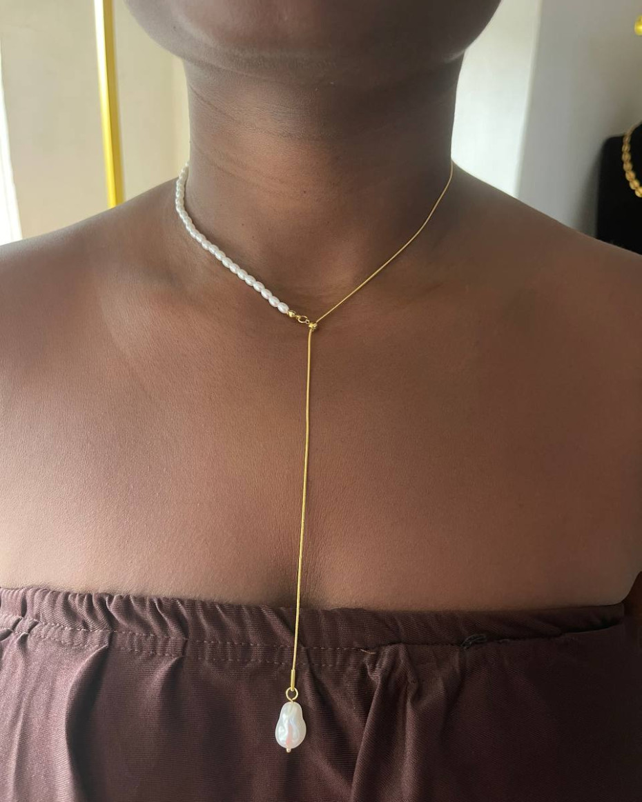 PEARL SHIRT NECKLACE, photo 2