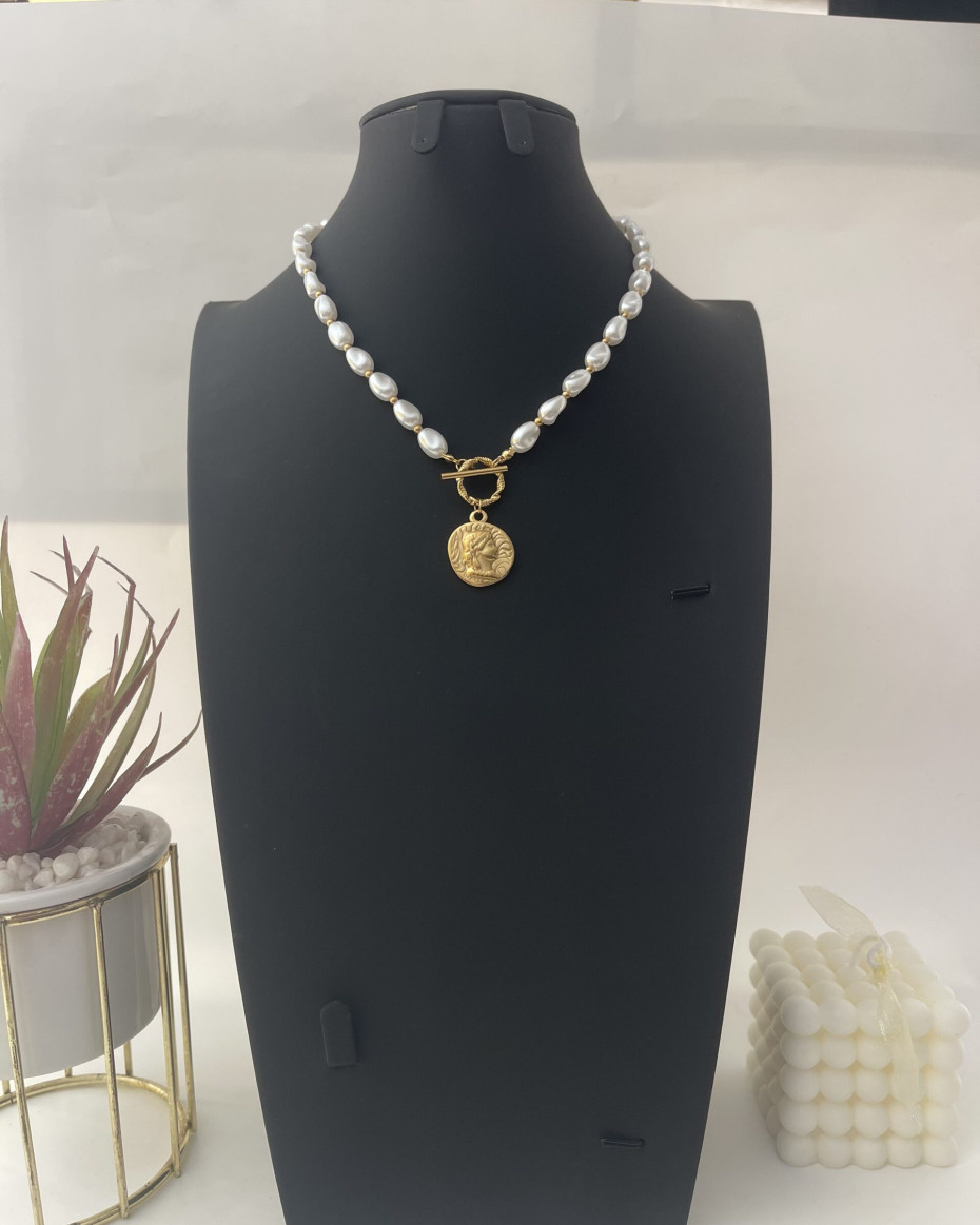 PEARL COIN NECKLACE