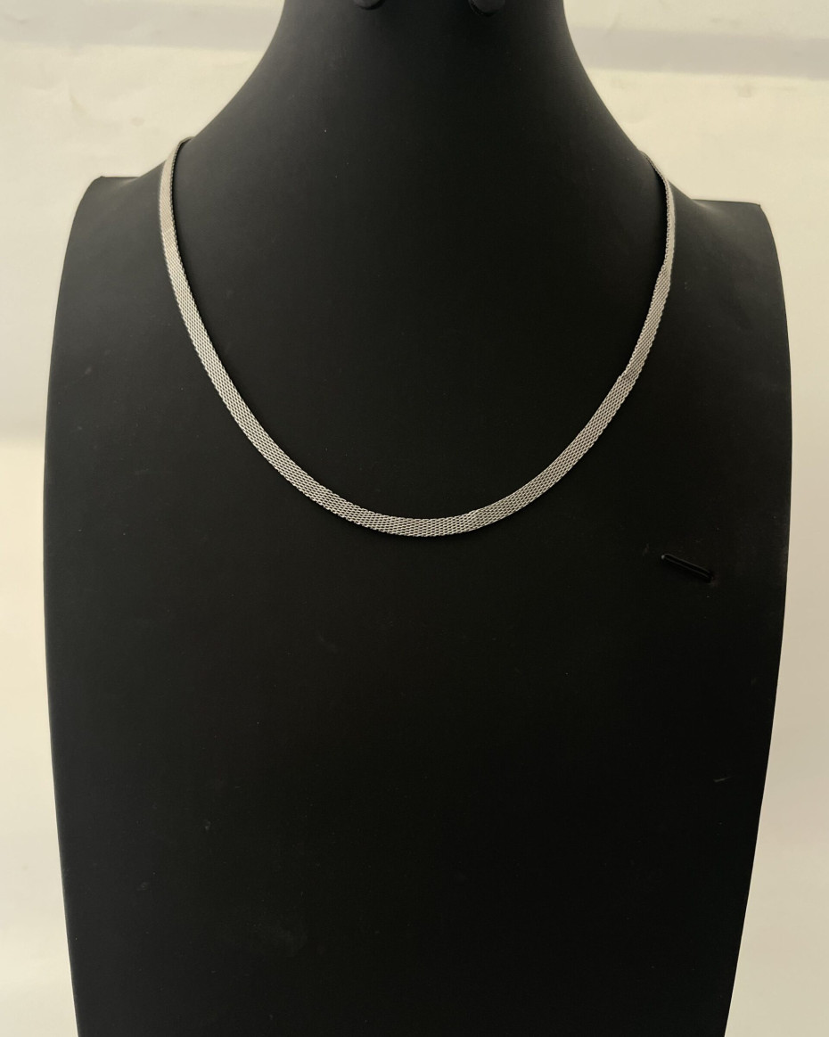 SILVER MESH NECKLACE