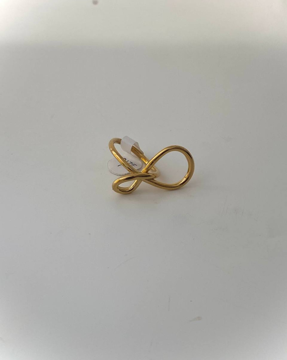 TWISTED BOW RING SIZE 10, photo 2