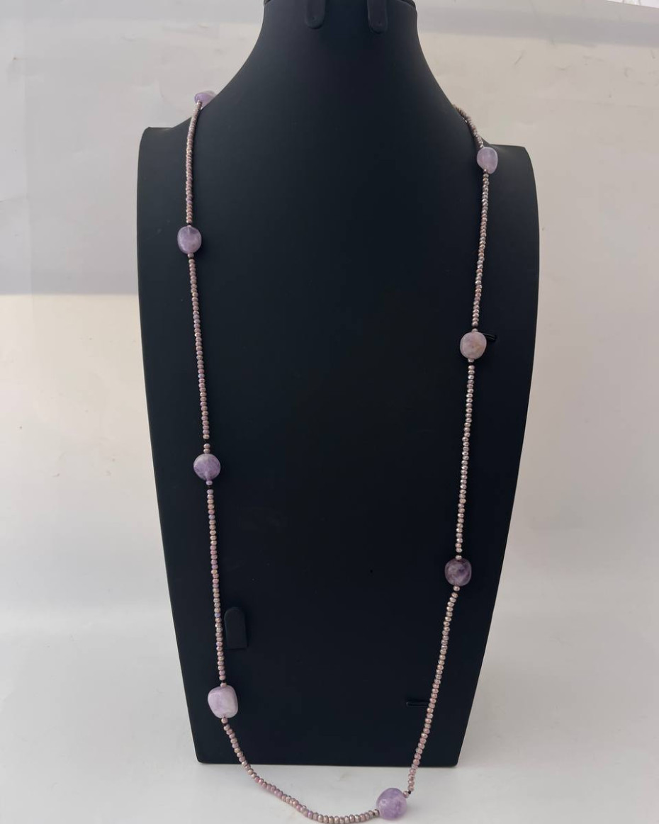 LAVENDER SWK NECKLACE