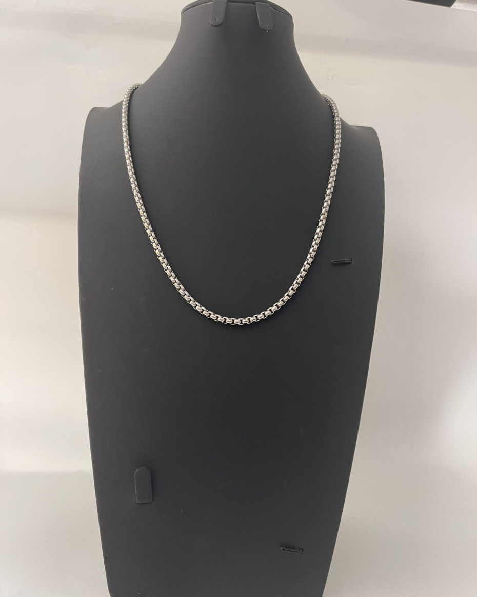 7MM PEARL NECKLACE SILVER