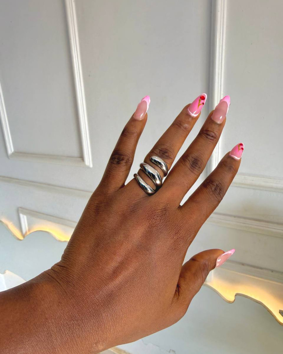 SILVER TRIO RING