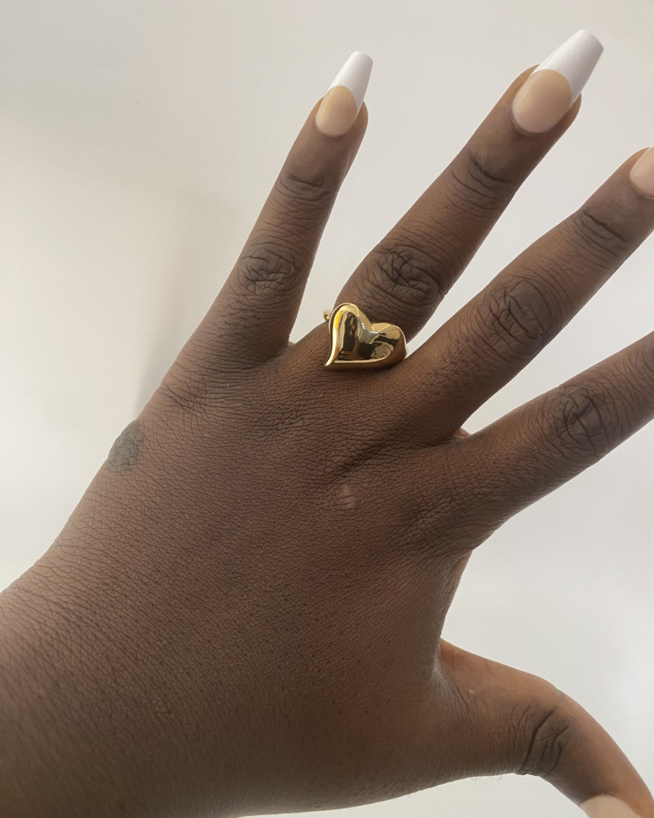 LAXY2 GOLD RING SIZE 8
