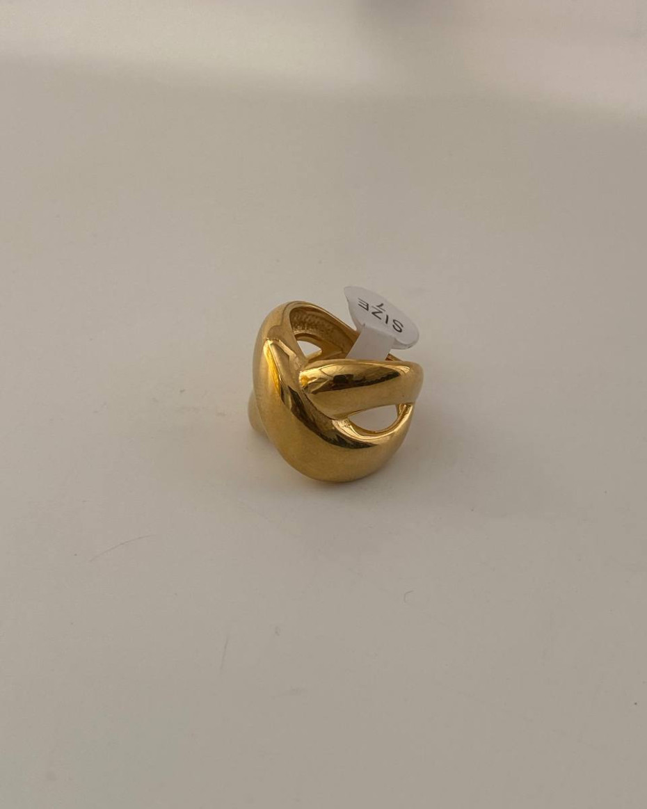 CHUNKY CROSS RING SIZE 9, photo 2