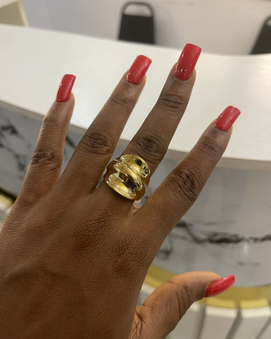 BOSS GOLD RING 8