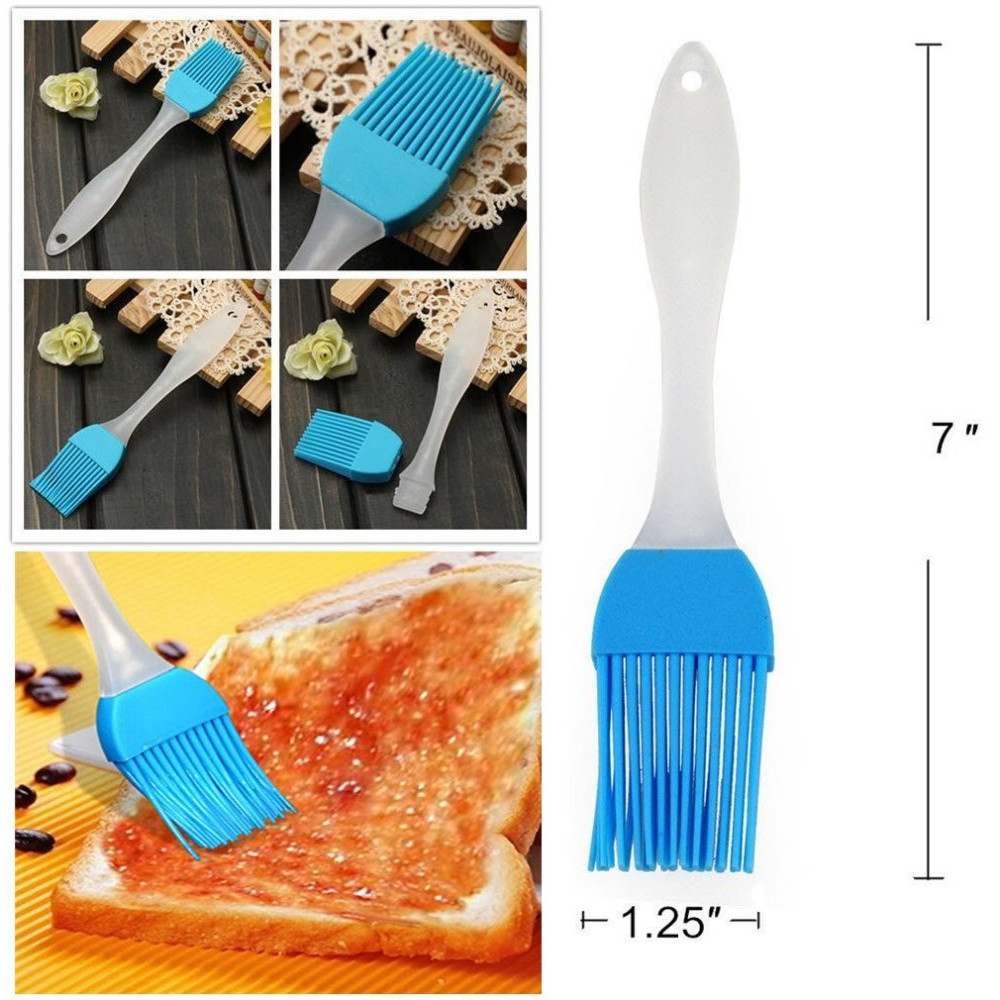 Silcony, Pure Heat Resistant 7 inch Silicone Basting Pastry Brushes ...