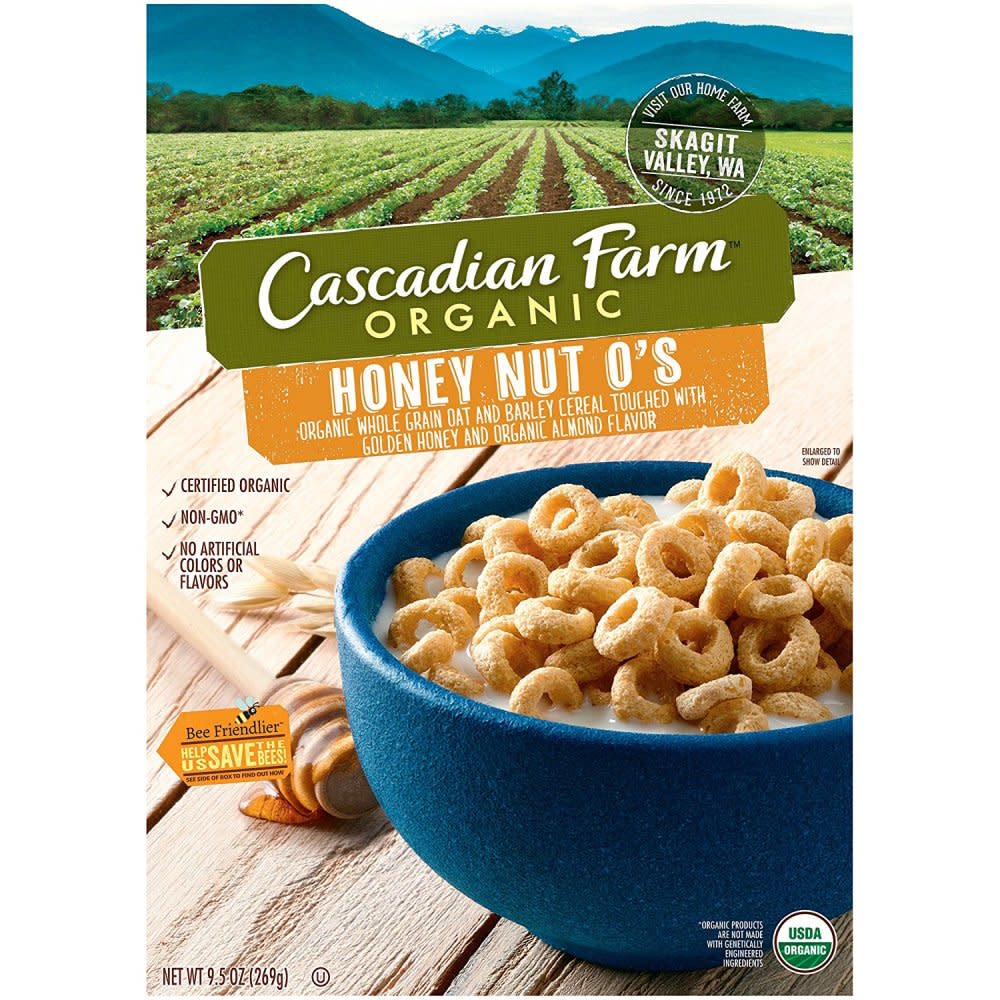 Cascadian Farm, Organic Breakfast Cereal, Honey Nut O's - 9.5 oz (269 g)