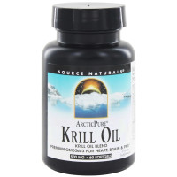 Source Naturals, ArcticPure, Krill Oil, 500 mg - 60 Softgels