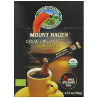 Mount Hagen, Organic Instant Regular Coffee - 25 Count Single Serve Packet (1.76 oz. / 1 P