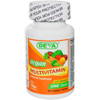 Deva, Vegan Multivitamin & Mineral Supplement - 90 Coated Tablets