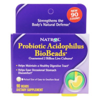 Natrol, Probiotic Acidophilus BioBeads - 90 Beads