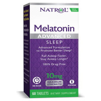 Natrol, Melatonin, Advanced Sleep, Time Release, 10 mg - 60 Tablets