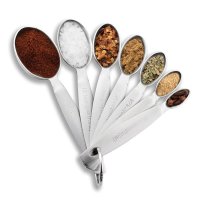 Spring Chef, Measuring Spoons, Heavy Duty Oval Stainless Steel Meta - Set of 7 (Oval)