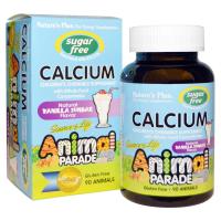 Nature's Plus, Animal Parade, Calcium, Children's Chewable Supplement, Natural Vanilla Sun