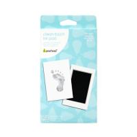 Pearhead, Newborn Baby Handprint or Footprint “Clean-Touch” Ink Pad - 2 Uses (Black)