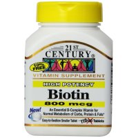 21st Century, Biotin, High Potency, 800 mcg - 110 Tablets