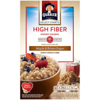 Quaker, Select Starts, Protein Instant Oatmeal, High Fiber, Maple Brown Sugar, Breakfast C