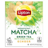 Lipton, Magnificent Matcha, Green Tea Bags, Ginger, 15 bags - 0.79 oz (22.4 g)