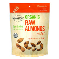 Woodstock, Organic Raw Almonds - 7.5 oz (213 g)