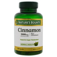 Nature's Bounty, Cinnamon, Plus Chromium, 2000 mg - 60 Capsules