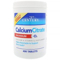 21st Century, Calcium Citrate Maximum + D3 - 400 Tablets