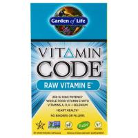 Garden of Life, Vitamin Code, Raw Vitamin E - 60 Veggie Caps