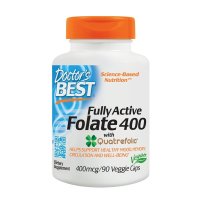 Doctor's Best, Fully Active Folate 400 with Quatrefolic, 400 mcg - 90 Veggie Caps