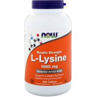 Now Foods, L-Lysine, 1000 mg - 250 Tablets