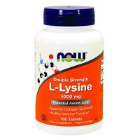 Now Foods, L-Lysine, 1000 mg - 100 Tablets