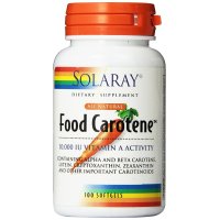 Solaray, Food Carotene, Natural Source, 10,000 IU - 100 Capsules