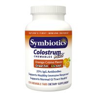 Symbiotics, Colostrum Plus, Orange Crème Flavor - 120 Chewable Tabs