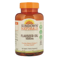 Sundown Naturals, Flaxseed Oil, 1,000 mg - 100 Softgels