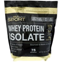 California Gold Nutrition, Whey Protein Isolate, Instantized, Ultra-Low Lactose, Unflavore