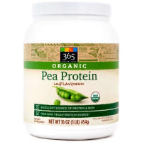 365 Everyday Value, Organic Pea Protein, Unflavored - 16 oz (454 g)