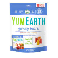 Yummy Earth, Gummy Bears, Assorted Flavors, 25 g - 10 Snack Packs