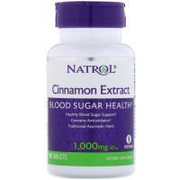 Natrol, Cinnamon Extract, 1,000 mg - 80 Veggie Tabs