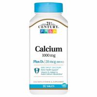 21st Century, Calcium 1000 + D3 - 90 Tablets