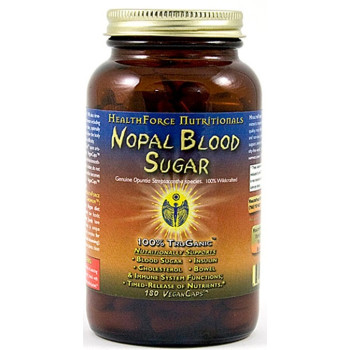 HealthForce Nutritionals, Nopal Blood Sugar - 180 Vegan Caps