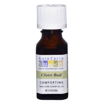 Aura Cacia, 100% Pure Essential Oil, Clove Bud, Comforting - 0.5 fl oz (15 ml)