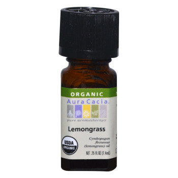 Aura Cacia, Organic, Lemongrass - 0.25 fl oz (7.4 ml)