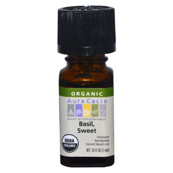 Aura Cacia, Organic, Basil, Sweet - 0.25 fl oz (7.4 ml)