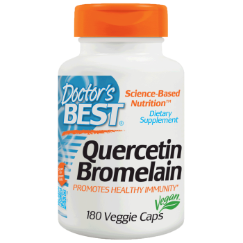 Doctor's Best, Quercetin Bromelain - 180 Veggie Caps